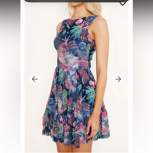 FRIENDS NOT ANEMONES BOW BACK DRESS - LIMITED black milk